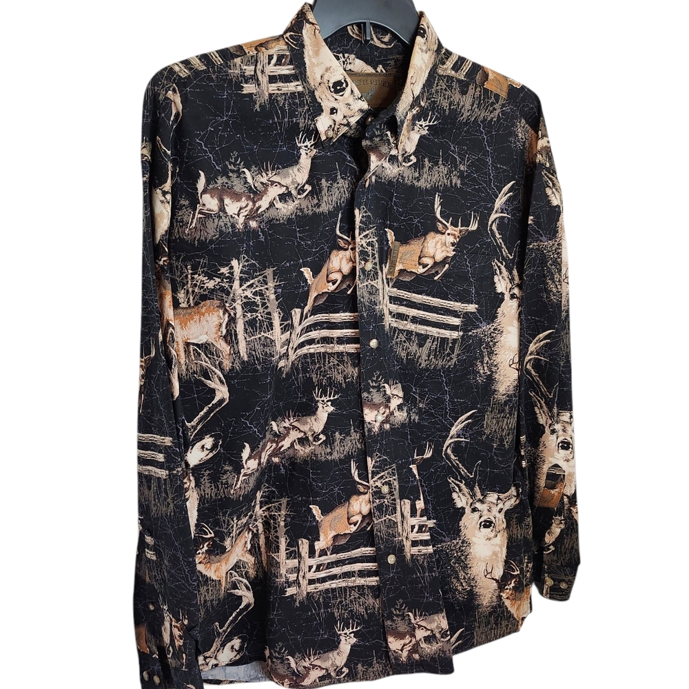 North River Outfitters Shirt Deer Hunters Mens sz XL